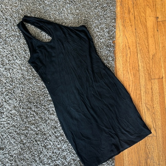 NWOT Princess Polly Tiller Ribbed Black Mini Dress Size 4 - Picture 5 of 11